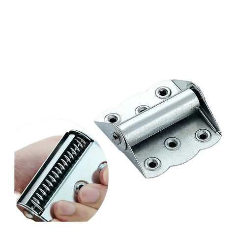 Stainless Steel Butterfly Hinge With Automatic Closing Spring For Cabinets And Windows, Rustproof And Ready For Kitchen Bath Outdoor Use