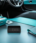 Vehicle Speedometer Display with Green LCD for Cars on dashboard, USB powered, easy plug and play install