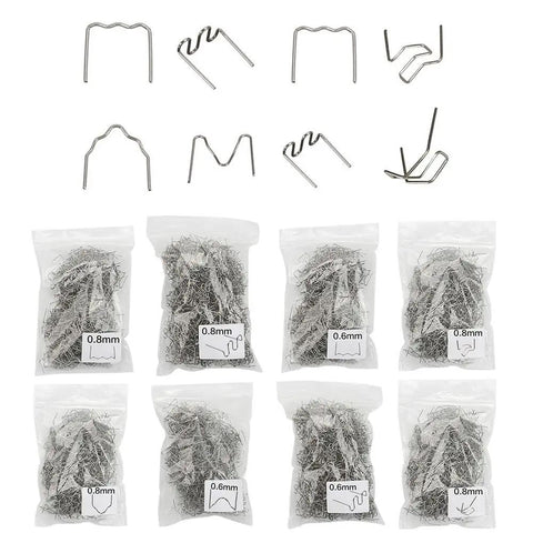 DIY Friendly Pro Grade Hot Stapler Staples Kit For Plastic Welding Repairs - 800PCS 304 Stainless Steel Staples visible