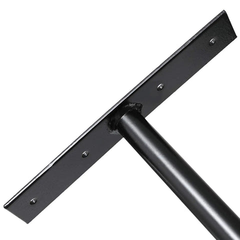 Close-up of an Overhead Garage Storage Hooks Set Four Pack Heavy Duty Ceiling Mount Utility Hanger with black metal finish.