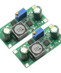 Beefy Two-Pack DC-DC Buck Converter Modules From 48V-100V Range To 1.25V-48V Adjustable Power Supply Board top view
