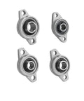Heavy Duty Pillow Block Bearing Set With 4 Units Covers 8mm And 12mm Fits KFL Shaft Rock Solid Durability For Gearheads Building Sick Machine Rigs Get Insane Value On This Smooth Rolling Setup That Keeps Things Flawless. 4-piece metal flange bearings