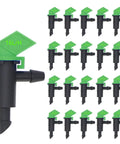 100 Pack 4 GPH Drip Irrigation Emitters With Flag Style Drippers For Garden, Lawn, And Vegetables, 16 LPH, Fits 4mm And 7mm Hose, Easy Snap Connection, UV Resistant Plastic, Durable Drip Kit For Efficient Watering