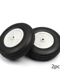 3.5 Inch RC Model Airplane Ultra Lightweight PU Sponge Tire Tail Wheel Set With Plastic Hub 2 Pcs Sweet Upgrade For RC Car And Airplane