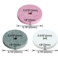Mini Drill Grinding Buffing Wheel Polishing Pad Set 16/40 Pieces With Titanium Coated Heads And Dense Emery Grit, 0.78 inch diameter