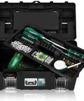 Beefy High Capacity Plastic Tool Box With Lift Out Organizer Tray Durable Storage Case For Tools Heavy Duty Tool Kit