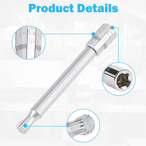 Dual Clutch Transmission Remover Tool For Ford Focus DPS6 6DCT250 14 Teeth Clutch Actuator Motor Unlock Reset Kit, 92mm steel