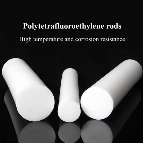 Two Pack PTFE Teflon Round Solid Rods 200mm Long 7mm Diameter For Electronics Mechanical Engineering And Aerospace Use Heavy Duty Nonstick