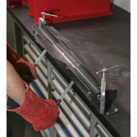 Heavy Duty Bench And Vice Mount Sheet Metal Folder Bending Tool Built For Daily Workshop Grinds And Custom Fab Projects Featuring Endless Channel Design And Rock Solid Hold Power