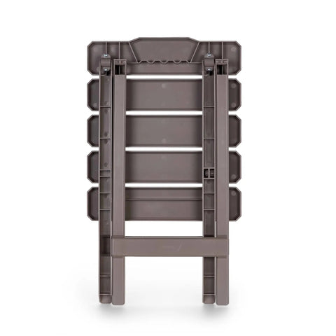 Portable Folding Outdoor Side Table for Indoor and Outdoor Use Weatherproof and Rustproof Durable Plastic Lightweight folded view