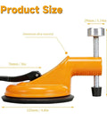 Adjustable Vacuum Suction Seam Clamp For Floor Gap Fixing And Tile Alignment, Pro Grade Heavy Duty Rubber Cups, side view.