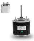 Beefy Direct Drive Blower Fan Motor 1/3 HP 1075 RPM 3 Speed 5.0A Low Current Quiet Reverse Rotation Fits AO Smith, Fasco, GE, Emerson, Franklin, Dayton 48 Frame Sleeve Bearing, with capacitor