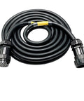 No Sweat 19 Pin Socapex Male To Female Power Extension Cable 20 Amp Rating 30 Meter Length flexible rubber jacket coiled for stage rigging.