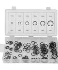 Six Size C Clips Snap Ring Assortment Kit 11mm To 21mm In Durable Metal With Box For Dowel Pins And Shaft Grooves Prevents Lateral Movement