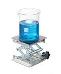 Amazon lab scissor jack stand with 4x4 inch stainless steel platform; adjustable height 50–160mm, 5kg capacity