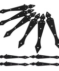 Heavy Duty Iron Garden Fence Hinges 10 Pack Built To Last With Versatile Hinges And Stylish Decorative Hardware for outdoor fences