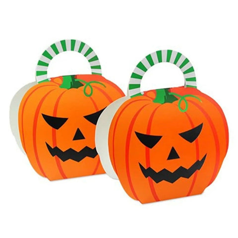 Dope Candy Boxes 10 Pack Multifunctional Gift Boxes For Parties in pumpkin shape with handles for Halloween