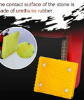 Detail of urethane rubber contact surface on Badass Heavy Duty Granite Moving Clamps And Stone Paver Lifter for safe lifting.