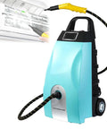 Kickass 2500W Steam Cleaner With Ozone Sanitizing And 3.5L Tank, portable with a yellow handle and hose for easy cleaning.