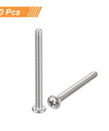 Hardcore Badass Size 10-24 X 4 Inch 304 Stainless Steel Pan Head Machine Screw Set Featuring Phillips Drive and Fully Threaded Body