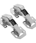 Heavy Duty Stainless Steel Cabinet Door Hinges Featuring Killer Soft Close Hydraulic Buffer Damper For Wardrobes And Cupboards. Close-up view.