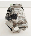 AC Compressor For Nissan Qashqai J11 Espace V Grand Scenic Kadjar AC Cooling Pump Replace 926001604r close-up view with connectors.