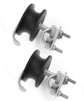 2 Pack Mini Nylon Track Wheel Rollers for Chain Link Gates fits 2 Inch (1-7/8 Inch) Frames and 1-5/8 Inch Pipe