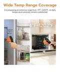 Thermal Imaging Camera With Edge Enhancement And Dual Mode Inspection For Real Time Temperature Display, center hot cold spot readouts in fridge and oven