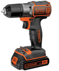 20V Max PowerConnect Cordless Drill Driver with Autosense Technology, featuring LED light and interchangeable battery system