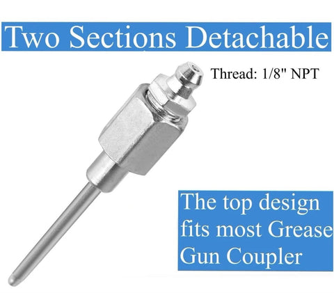 Bearing Grease Injector Needle Nozzle Dispenser Kit With 90 Degree Adapter And Narrow Needle For Sealed CV Joints