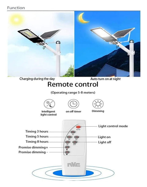 JUDYSSY Courtyard Light Solar Lights Outdoor Garden Led Solar Street Flood Lights 50W/100W/150W Outdoor Lamp remote control features
