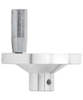 Hand Wheel With Revolving Handle For CNC Lathes, Aluminum Alloy Wheel For 0618 CJ0618A with chamfered hole, side view