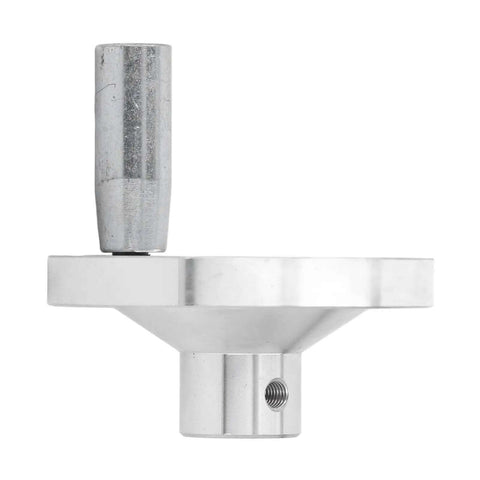 Hand Wheel With Revolving Handle For CNC Lathes, Aluminum Alloy Wheel For 0618 CJ0618A with chamfered hole, side view