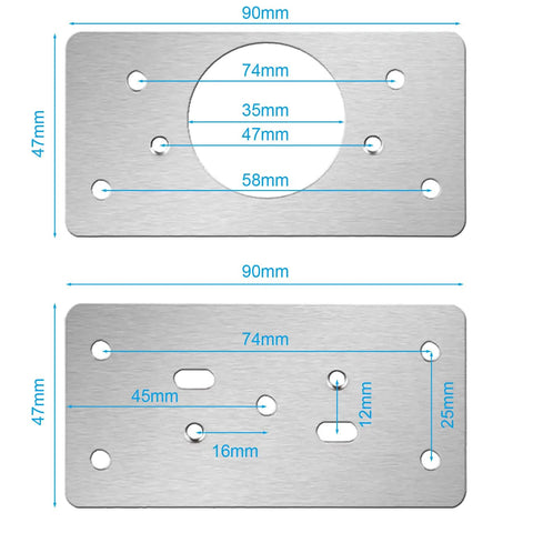 12 Pack Stainless Steel Cabinet Hinge Repair Kit With Door Hinge Repair Plates And Mounting Screws Includes Six Hinge Cup Plates And Six Base Plates