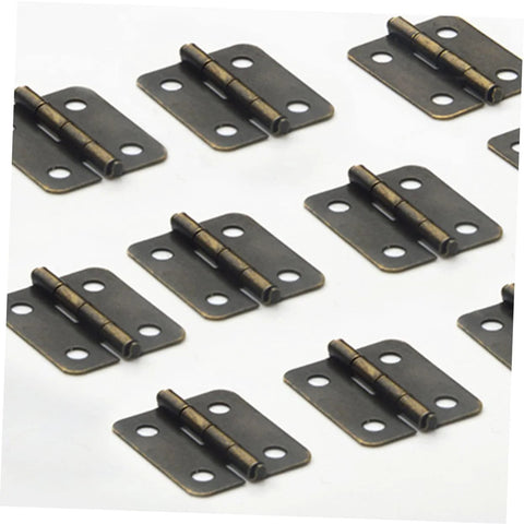Heavy Duty Spring Hinges Kit 500 Pieces For Boxes And Cabinets With Screws Miniature Iron Hinges Antique Style Hardware