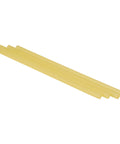 Five tan hot melt adhesive sticks 3738 TC, 5/8 in x 2 in, 100% solids, general purpose glue for woodworking, upholstery, and more.