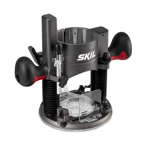 14 Amp Plunge And Fixed Base Router Kit With LCD Speed Display And Electronic RPM Feedback, dual base visible