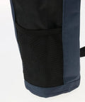 Close-up of the Top Shelf 2 Liter Oxford Insulated Cooler Bag With Long Grip lightweight mesh side pocket for bottles.
