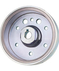 Heavy Duty Magnetic Flywheel Rotor Replacement Kit For 375 400 LTA400 Sled And ATV showing detailed steel rotor with mounting holes.