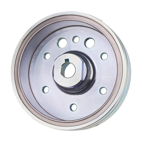 Heavy Duty Magnetic Flywheel Rotor Replacement Kit For 375 400 LTA400 Sled And ATV showing detailed steel rotor with mounting holes.