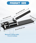 Product dimensions for Open Slot Wire Duct Cutter Tool For PVC Trunking Slotted Ducts And Covers With 45 Degree And 90 Degree Cutting