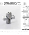 Concealed Ball Bearing Door Hinges With 180 Degree Opening And Built In Dampers For Quiet Soft Close Heavy Duty Stainless Steel