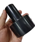 Hand holding Two Pack Vacuum Hose Reducer Adapters 2.5 Inch To 1.25 Inch Universal Plastic Connector For Vacuum Cleaners Shop Vacs