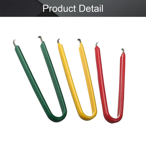 Pro Grade IC Puller Kit 3 Pack Antistatic Chip Extractor For PLCC PCB Removal Stainless Steel With Insulated Vinyl Grip