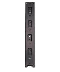 Beefy 12 Inch Side Mount Drawer Slides With 100 Pound Capacity In Cold Rolled Steel For Vanities Desks And Cabinets, Heavy Duty Rails Built To Take A Beating, Perfect For Kitchen And Bath Renovations. black 12-inch side-mount drawer slide, cold-rolled steel