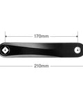 Left Crank Arm 170mm For 9/16 Inch Pedals With Diamond Or Square Hole Interface Aluminum Alloy Construction 210mm Total Length