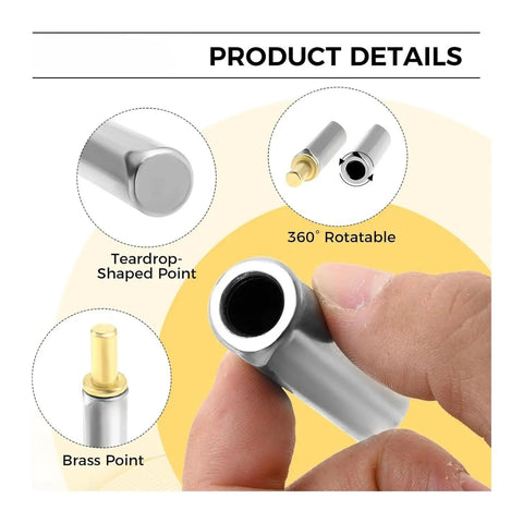Workhorse Grade 12 Piece Weld On Bullet Hinges For Yard Gates Top Shelf Heavy Duty Carbon Steel Barrel Joint With Quick Tack Install 120 X 16 Mm 9 Mm Pin Profile, showing teardrop-shaped point and brass detail.