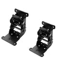 Heavy-Duty Folding Table Leg Hinge With 180-Degree Locking Drop Leaf Bracket Black Steel Construction For Tough-As-Nails Tables