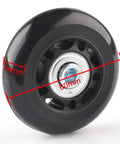60mm By 18mm Luggage Replacement Wheels Kit That Rolls Smooth With ABEC 608zz Bearings Inline Skate Wheels Set Of 2 Center Bore 6mm