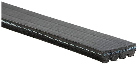 Close-up of Micro-V Serpentine Drive Belt for Quiet Reliable Engine Performance, EPDM Rubber for Cracking Resistance and Smooth Tension